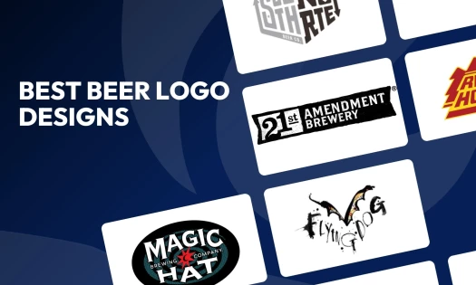 Craft beer bottles to represent best beer logo designs