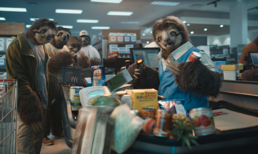 Sloths in Coors Light's Super Bowl ad