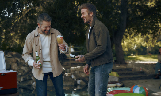 David Beckham and Matt Damon