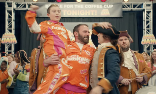 DunKing Ben Affleck and Jeremy Strong