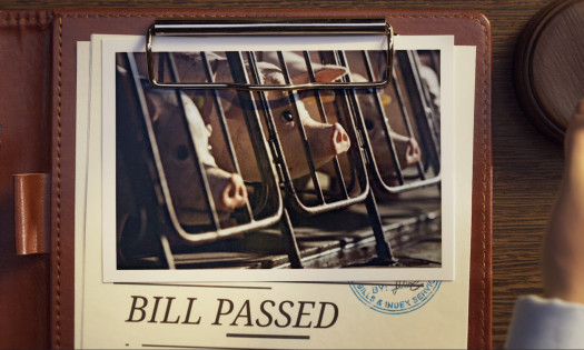 Screengrab of Humane World for Animals Stop Motion Film