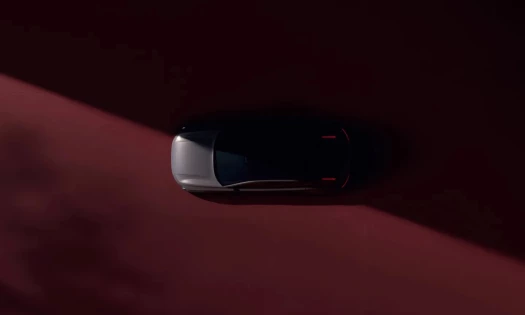 Aerial view of Volvo ES90