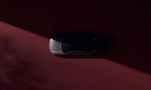 Aerial view of Volvo ES90