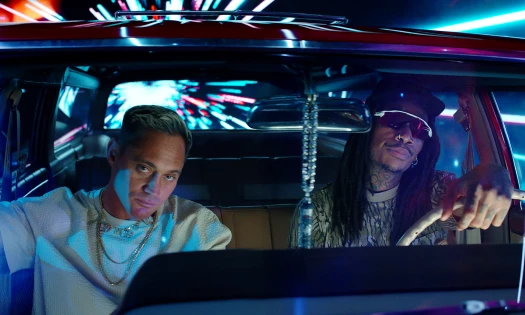 Makua Rothman and Wiz Khalifa Inside a Car