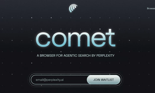 Perplexity.ai screenshot for Comet browser launch