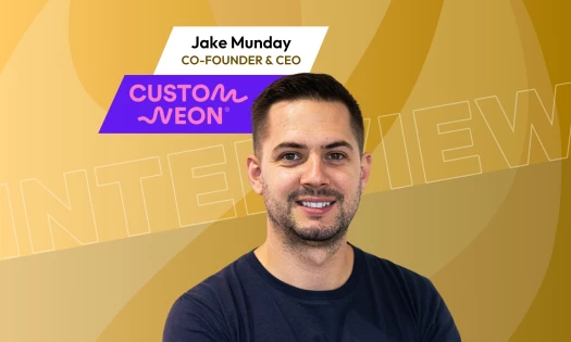 Jake Munday, CEO of Custom Neon