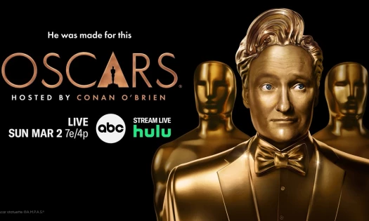 Oscars hosted by Conan O' Brien, livestreamed on Hulu