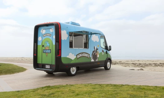 Ben & Jerry's Rivian van