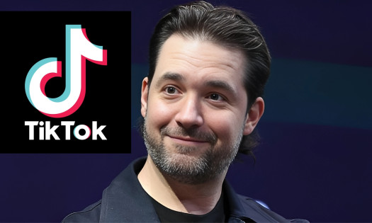 Alexis Ohanian with the TikTok logo