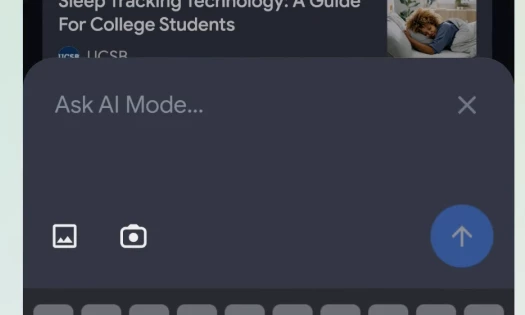 Google's AI mode on screen