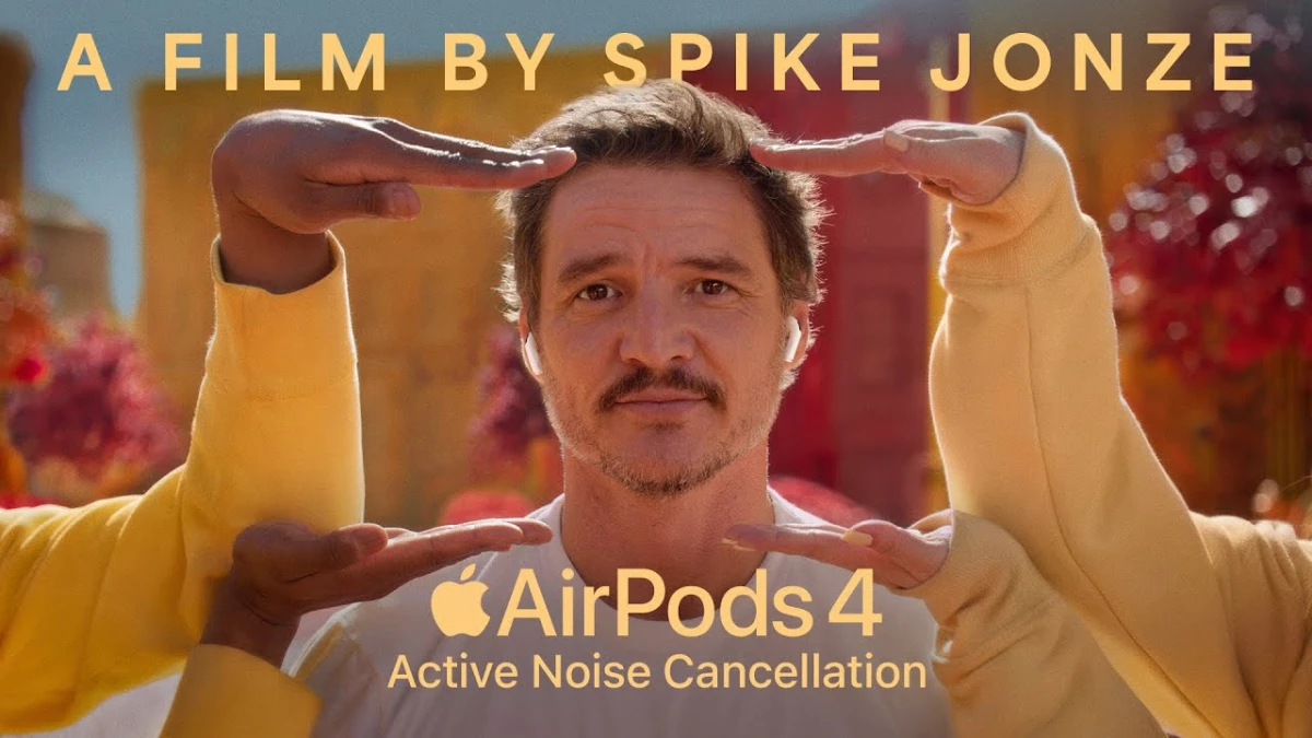 Pedro Pascal Finds His Groove in Apple's AirPods 4 Ad from 'Her' Director Spike Jonze