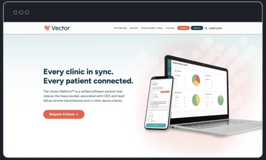 Vector Remote Care's New Website