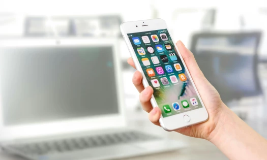 Person Interacting with iPhone