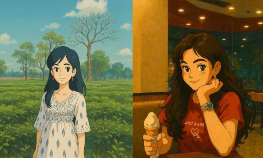Studio Ghibli-inspired artwork