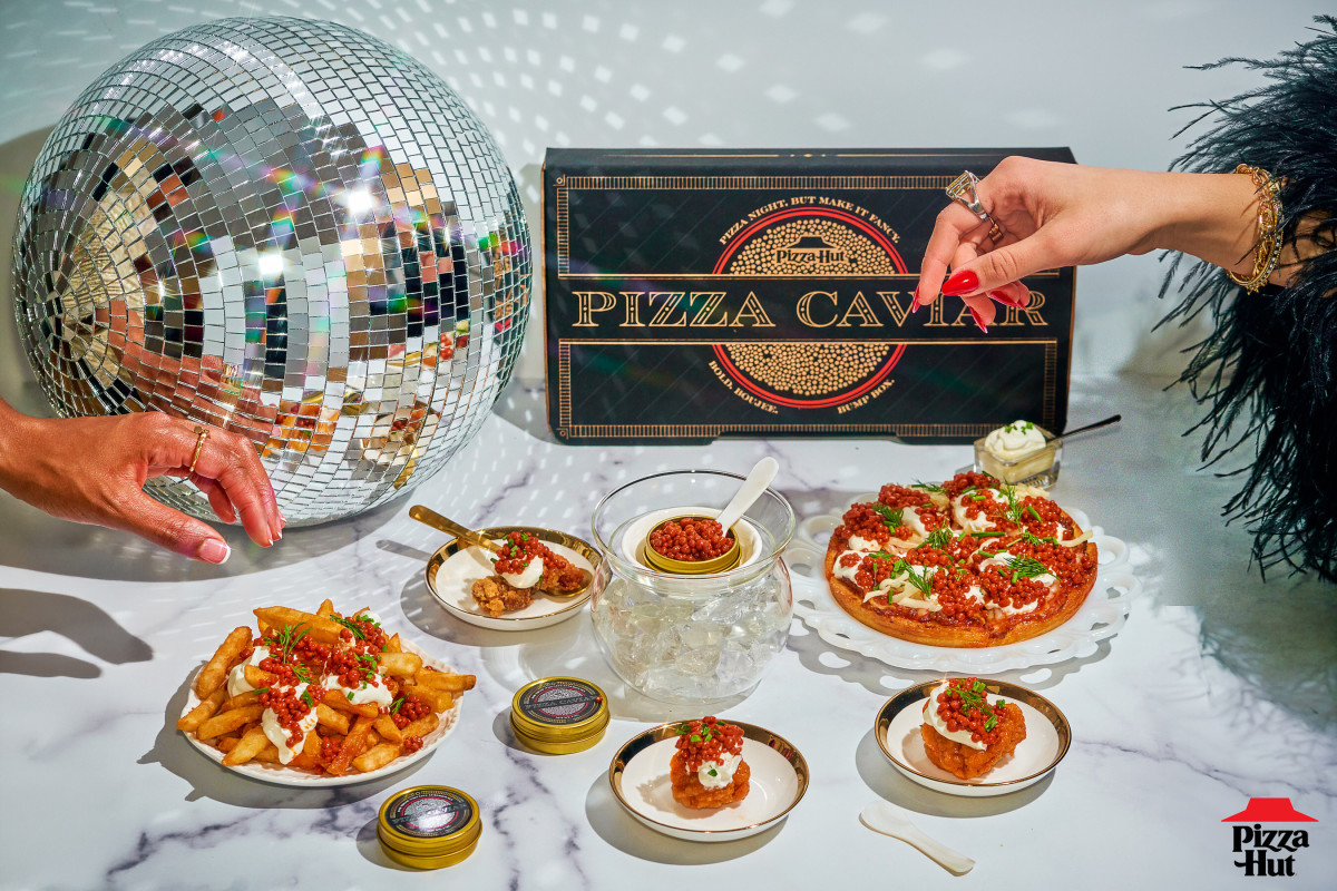 Pizza Hut Rides the Luxe Trend with Pepperoni-Flavored Caviar Topping