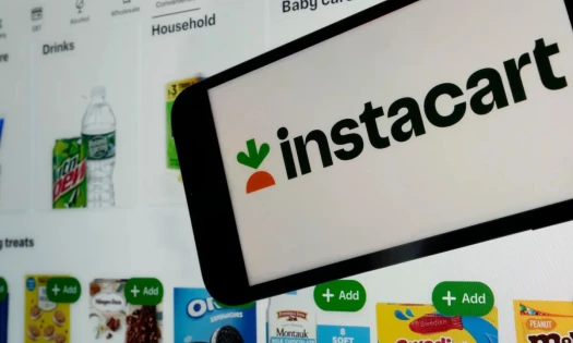 Instacart on logo on a mobile phone