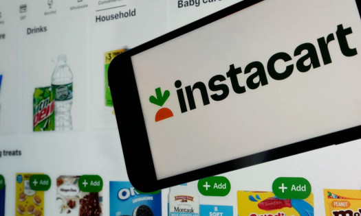 Instacart on logo on a mobile phone