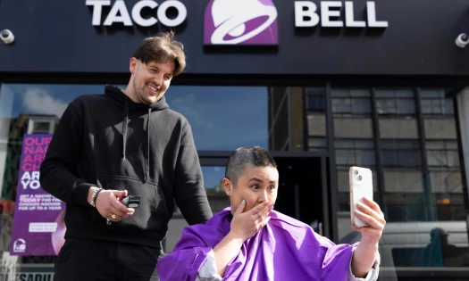 Haircuts for the Taco Bell UK "Nacho Chop" campaign