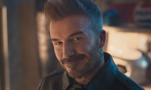 David Beckham smiling in new Pepsi ad