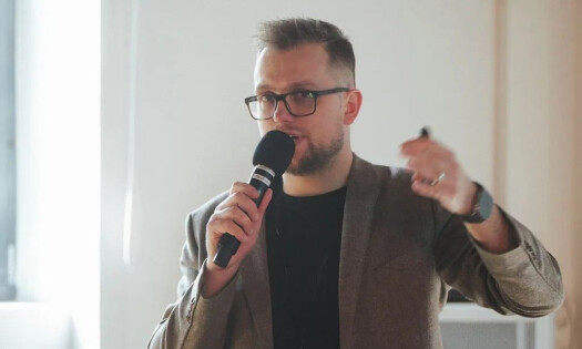 Outecho’s CEO Benjamin Dzaferovic at the AustrianStartup Summit 2025