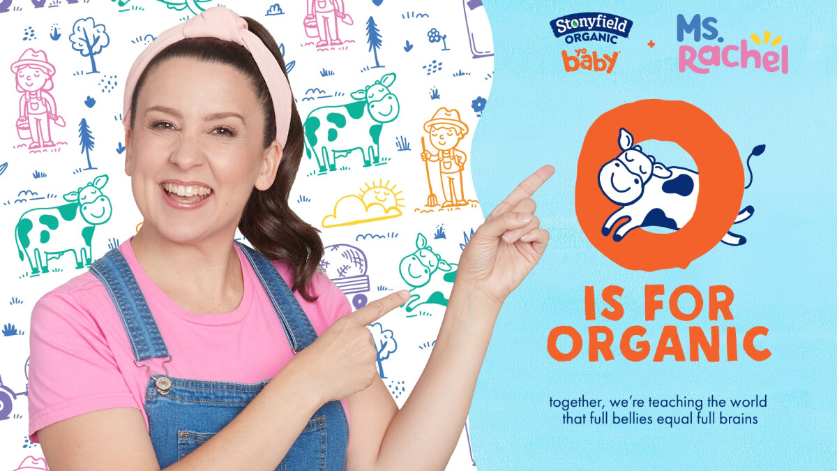 Stonyfield Teams Up with Ms. Rachel to Win Parents’ Trust in Organic Foods