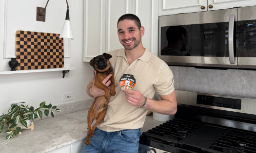 Alan Bersten and his dog