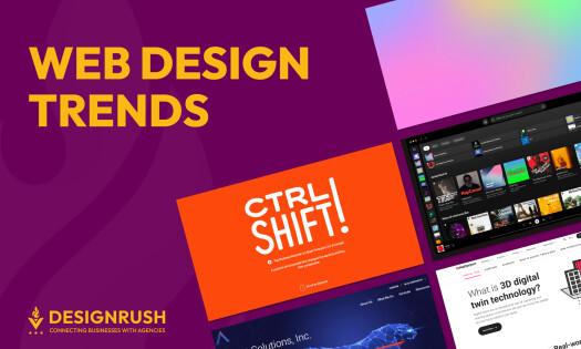 Best Web Design Trends: Bright Colors Chatbot Geometric Shapes