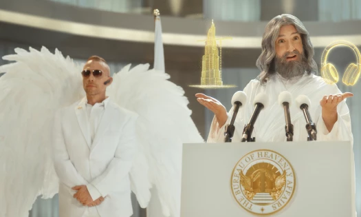 Tony Hale as God in Autodesk's commercial