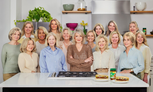 Martha Stewart making K-Rib Sandwiches