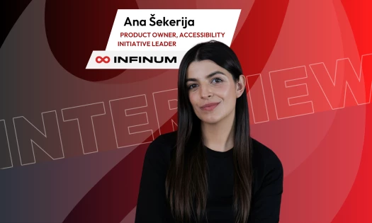 Ana Šekerija, product owner and leader of the accessibility initiative at Infinum