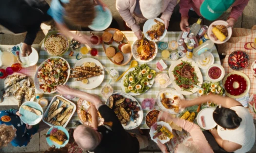 A feast in the Ocado ad