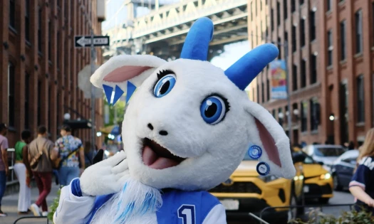 Sarah V, Cerave's new mascot, posing for the camera