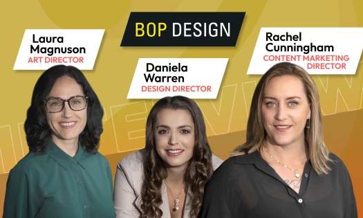Daniela Warren, Rachel Cunningham, and Laura Magnuson of Bop Design