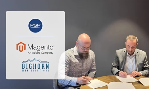 CEO of Bighorn Web Solutions, Caleb Bradley, and Mamuka Bregvadze, administrative director of PSP Pharmacy