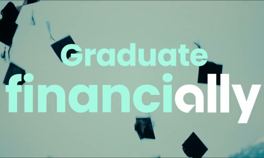 'Graduate financi-ally' written on the screen