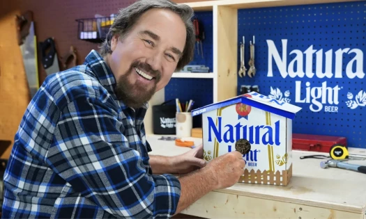 Richard Karn in a shed