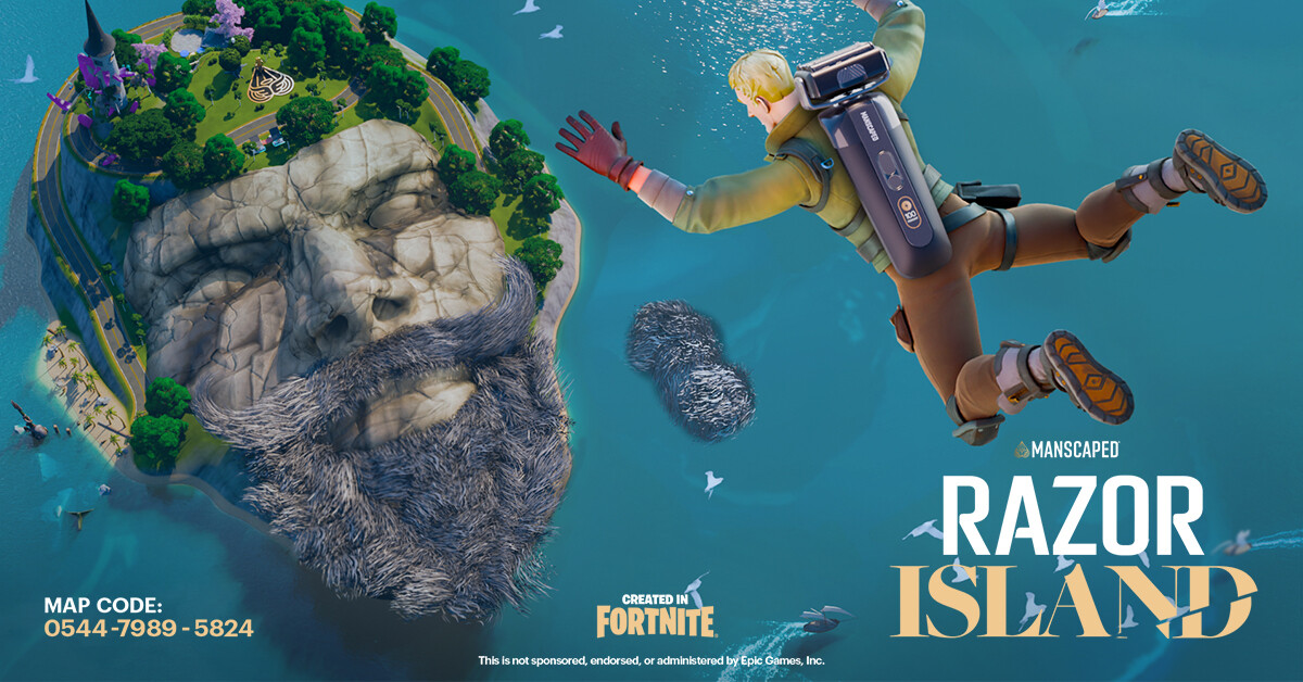 Fortnite's Razor Island by Manscaped Makes Facial Hair a Playable Experience