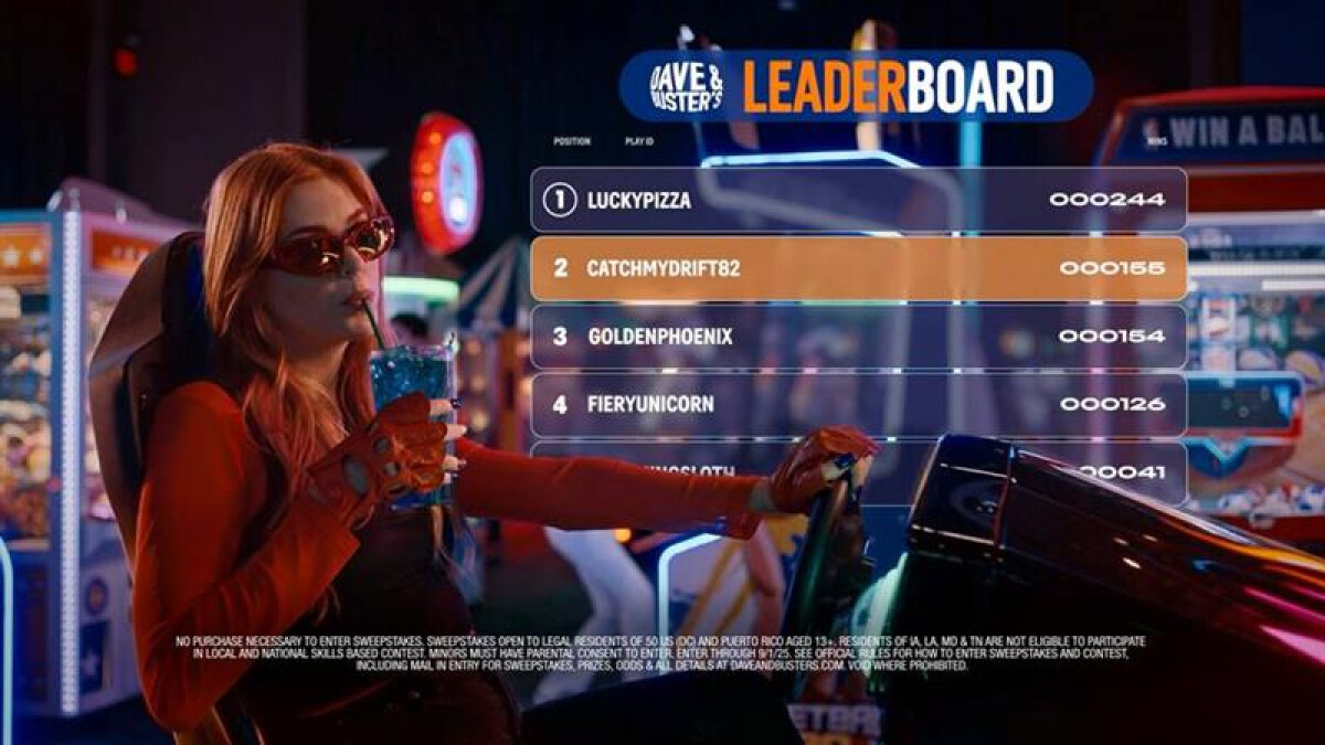 Dave & Buster’s Launches U.S. Leaderboard with Real Prizes, Real Competition