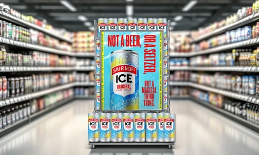 Smirnoff Ice in the Middle of the Grocery Store Aisle