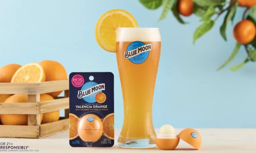 Blue Moon and eos' Valencia Orange lip balm