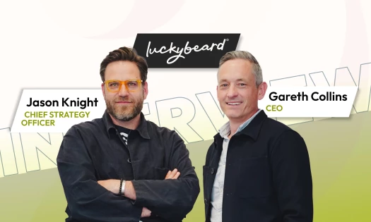 Luckybeard CSO Jason Knight and CEO Gareth Collins