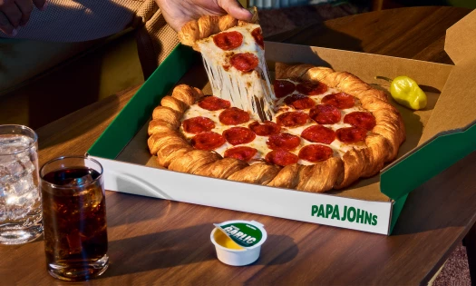 Papa Johns Croissant Pizza