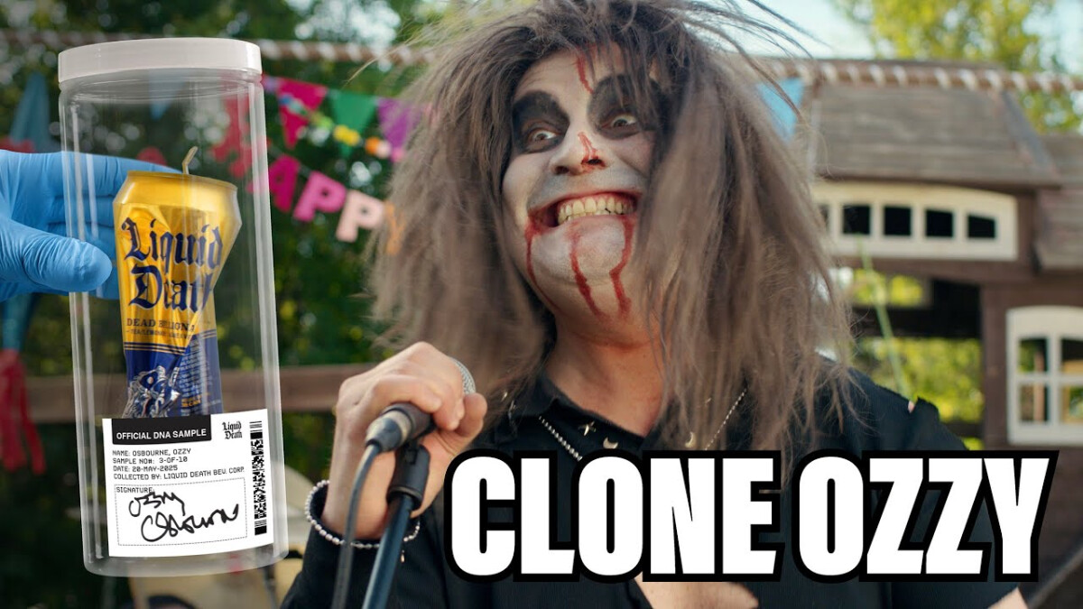 Liquid Death Sells Ozzy Osbourne's DNA in Wild Limited-Edition Drop