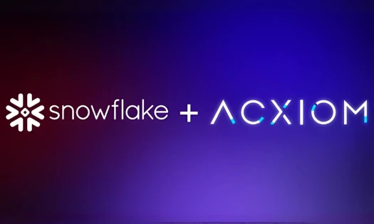 Snowflake and Acxiom logos