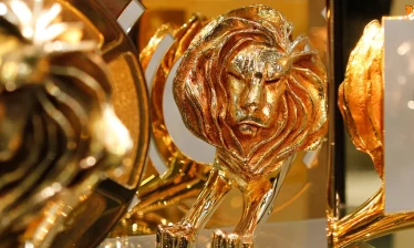 Close up of the coveted Cannes Lions trophy