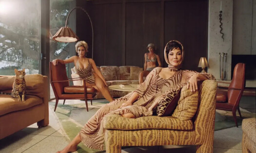 Kim Kardashian and Kris Jenner pose for SKIMS x Roberto Cavalli Swimwear Campaign