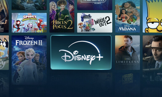 The Disney+ logo surrounded by some of its most popular shows