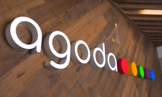 Agoda Logo on the Wall