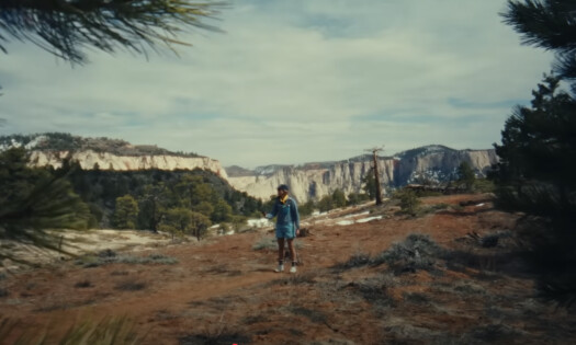 A hiker in the great outdoors