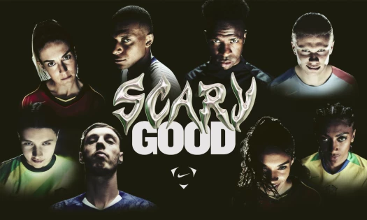 Nike's athletes in the 'Scary Good' banner